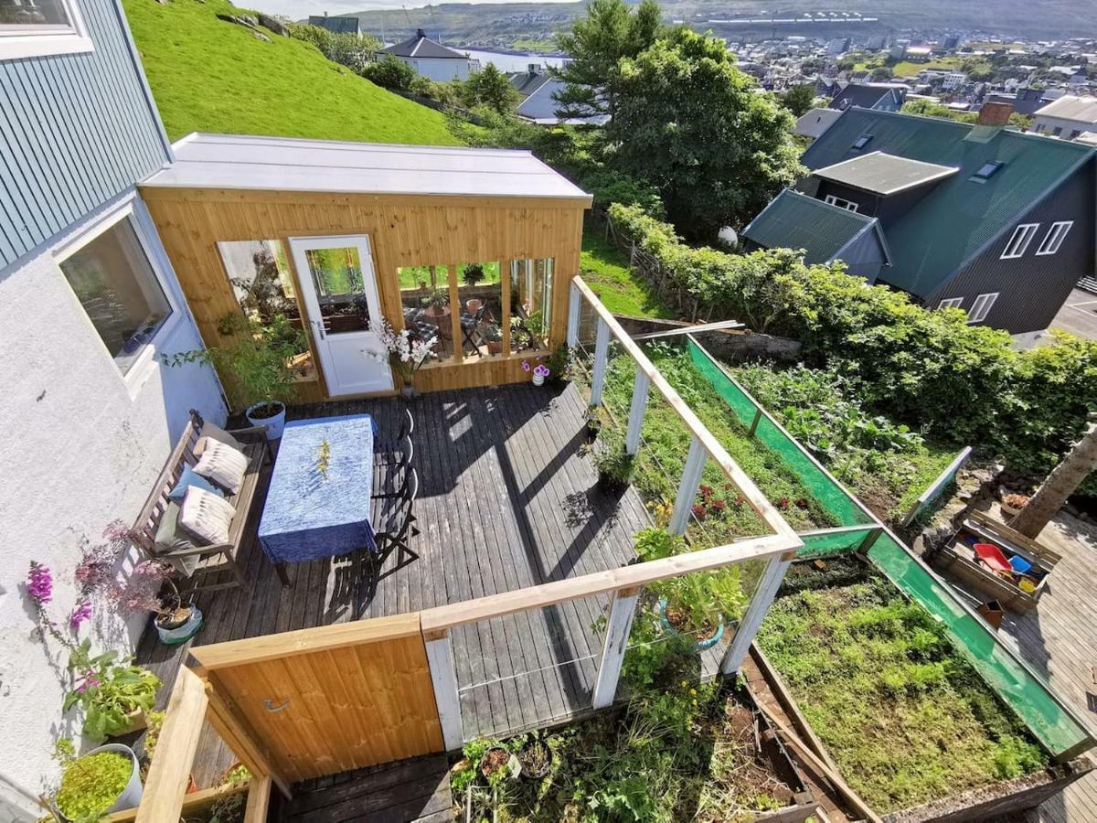 A Green Pearl In The Heart Of Tórshavn Dış mekan fotoğraf